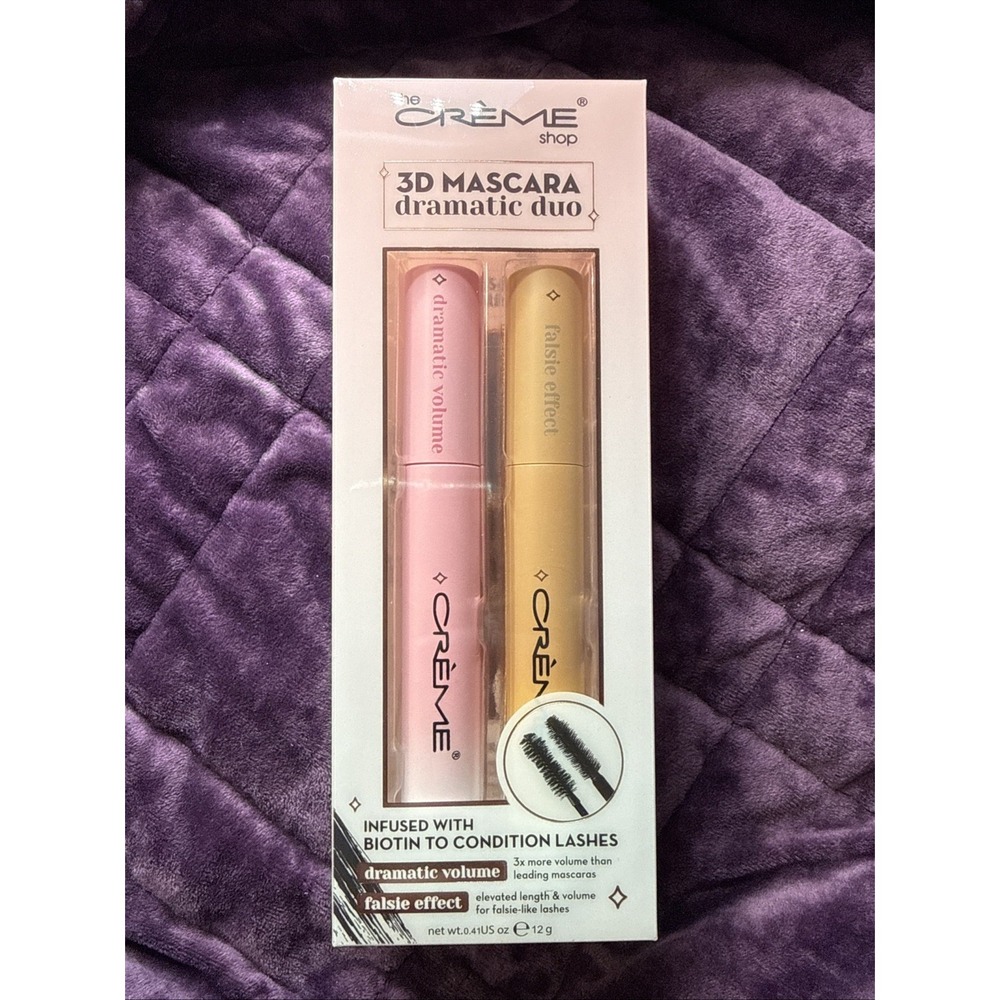 The Creme Shop Waterproof 3D Mascara Dramatic Duo in Black